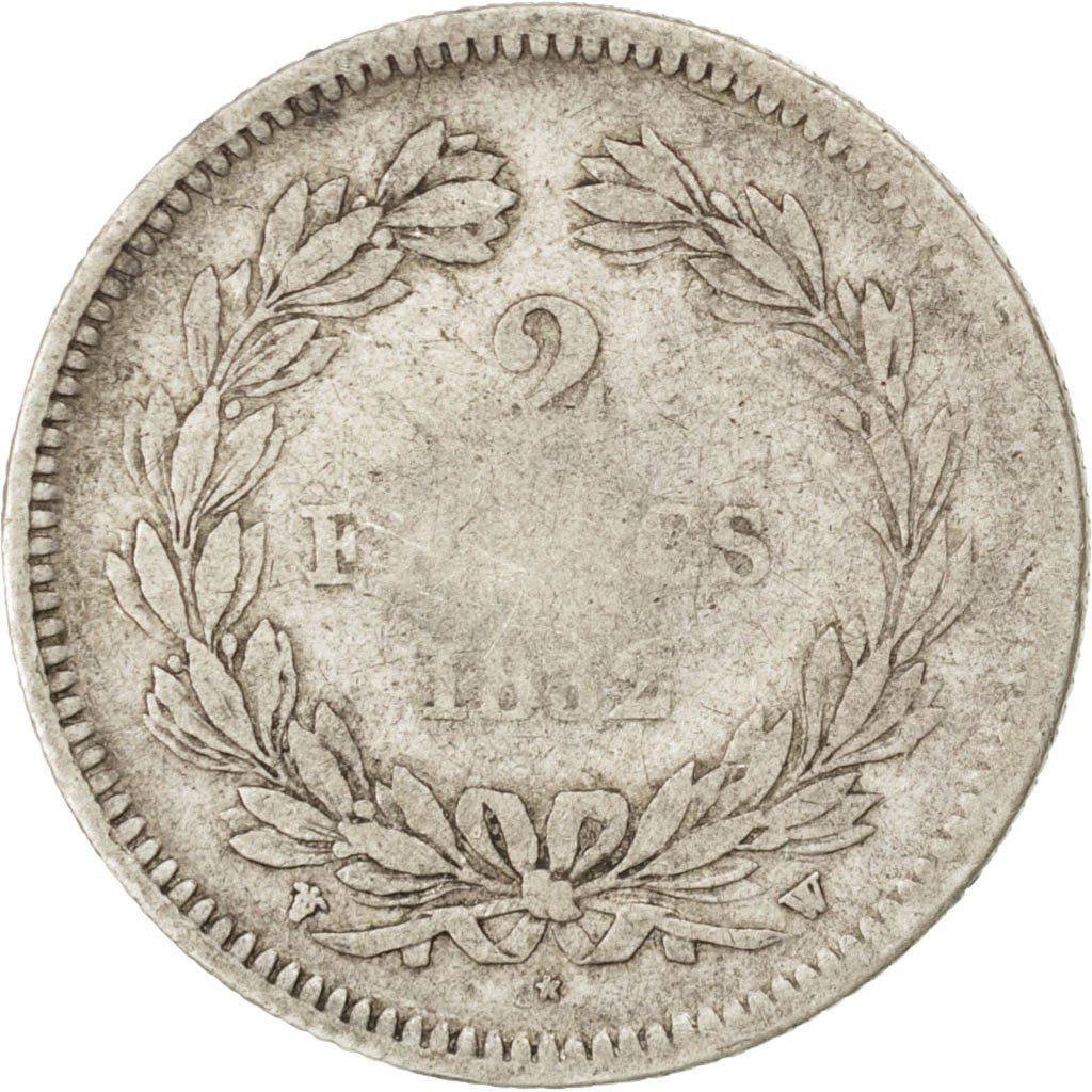 Münze, Frankreich, Louis-Philippe, 2 Francs, 1832, Lille, S, Silber, KM:743.13