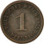 Coin, GERMANY - EMPIRE, Wilhelm I, Pfennig, 1875, Stuttgart, VF(20-25), Copper