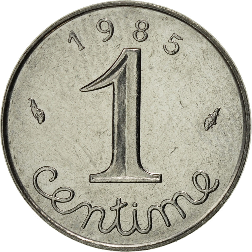 Coin, France, Épi, Centime, 1985, Paris, MS(63), Stainless Steel, KM:928