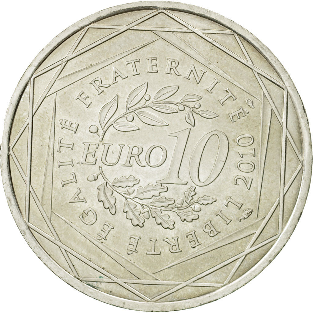 Coin, France, 10 Euro, Nord-Pas de Calais, 2010, MS(60-62), Silver, KM:1664
