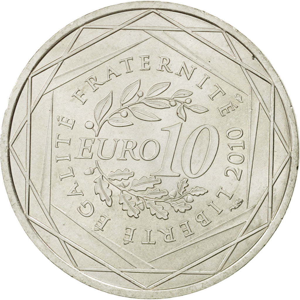 Coin, France, 10 Euro, 2010, MS(63), Silver, KM:1665