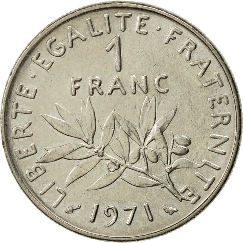 Monnaie, France, Semeuse, Franc, 1971, Paris, SUP+, Nickel, KM:925.1