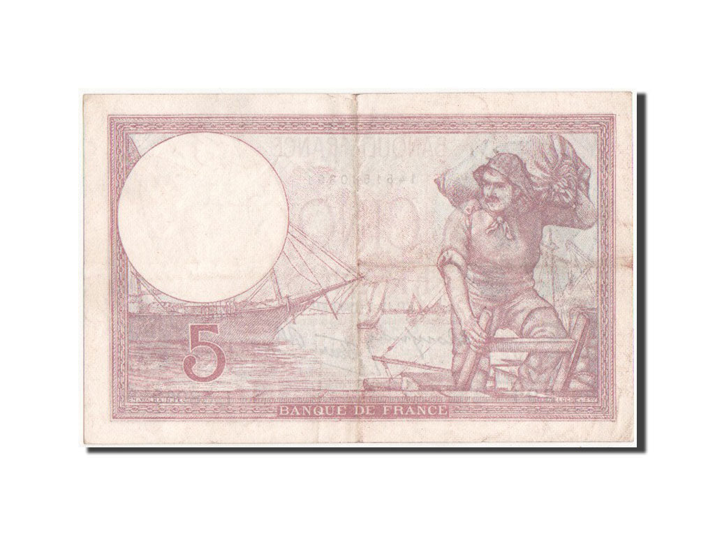 Billet, France, 5 Francs, 5 F 1917-1940 ''Violet'', 1939, TTB+, Fayette:4.1