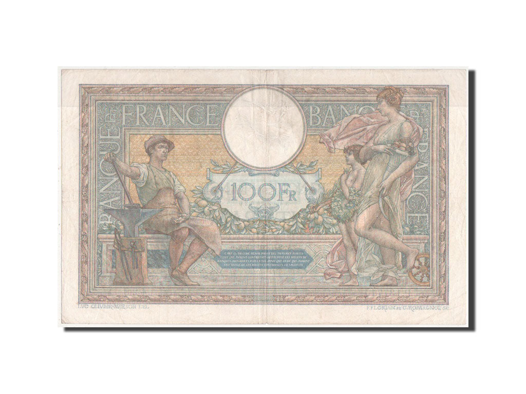 Banknote, France, 100 Francs, 50 F 1927-1934 ''Luc Olivier Merson'', 1926