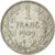 Moneda, Bélgica, Franc, 1909, MBC, Plata, KM:56.1