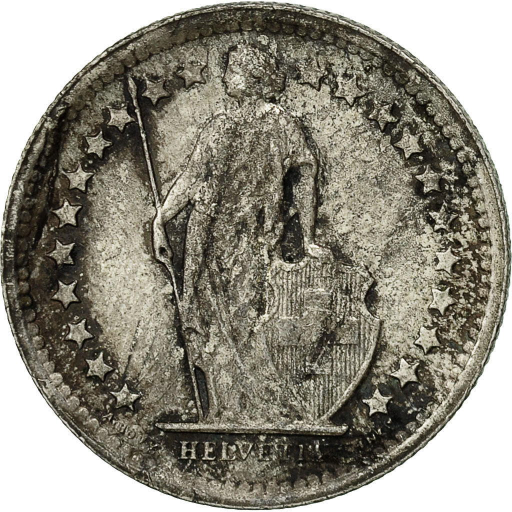 Coin, Switzerland, 1/2 Franc, 1965, Bern, EF(40-45), Silver, KM:23