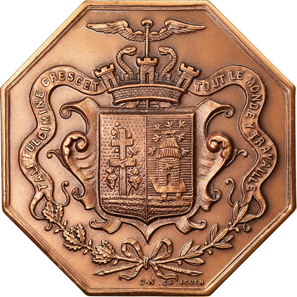 Frankrijk, Token, Chambre de Commerce d'Elbeuf, Business & industry, 1862, UNC-