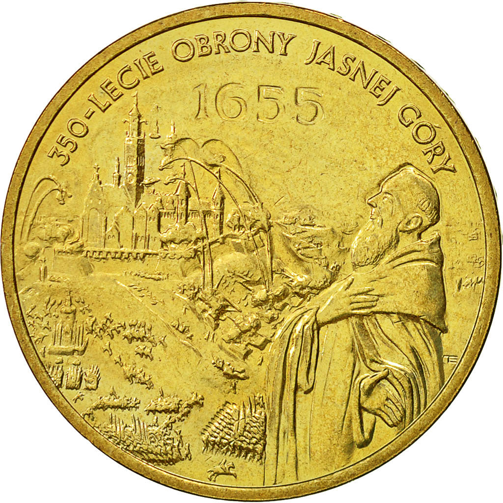 Coin, Poland, 2 Zlote, 2005, Warsaw, MS(60-62), Brass, KM:524