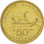 Moneda, Grecia, 50 Drachmes, 1986, MBC+, Aluminio - bronce, KM:147