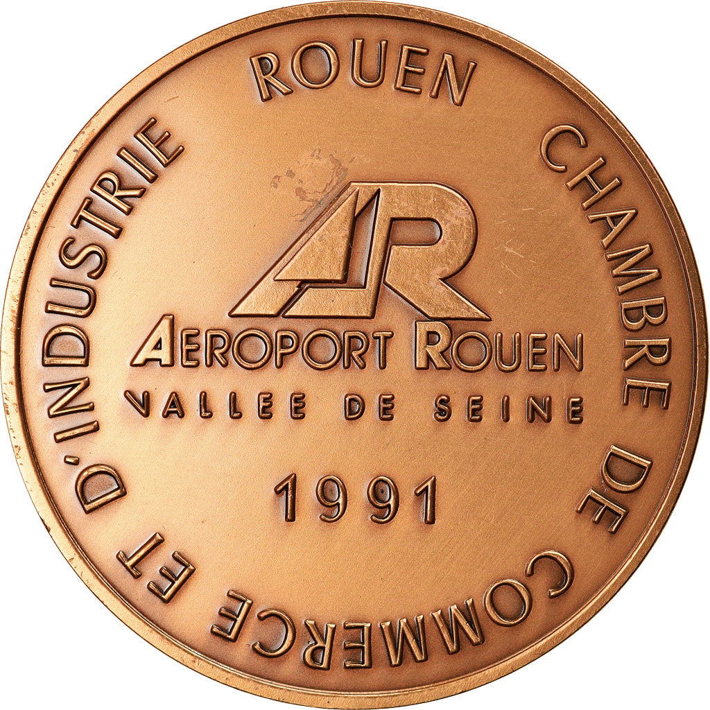 France, Jeton, Aéroport de Rouen, Vallée de Seine, Business & industry, 1991