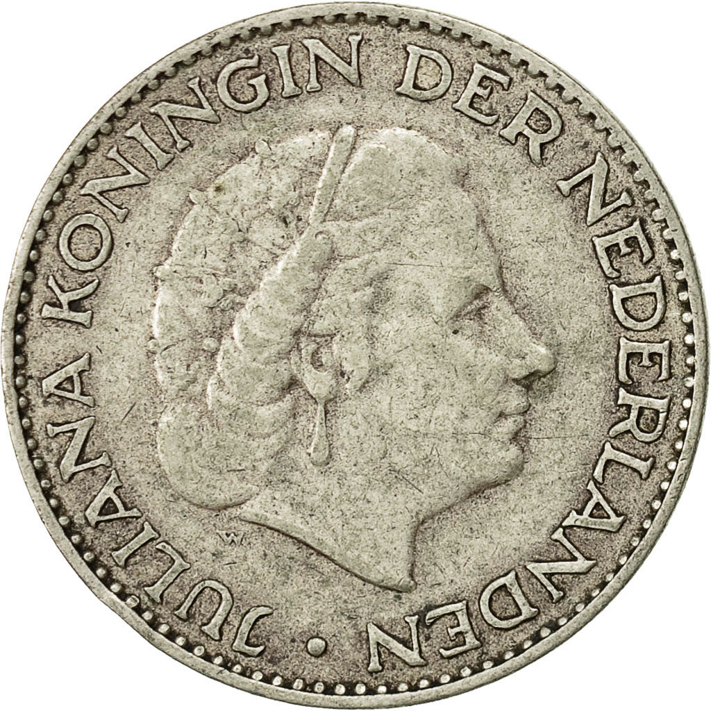 Monnaie, Pays-Bas, Juliana, Gulden, 1957, TTB, Argent, KM:184