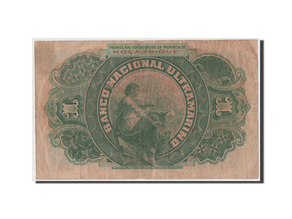 Banconote, Mozambico, 1 Escudo, 1921, MB