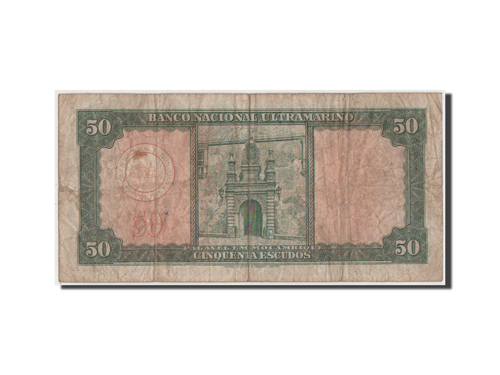 Banconote, Mozambico, 50 Escudos, 1958, MB