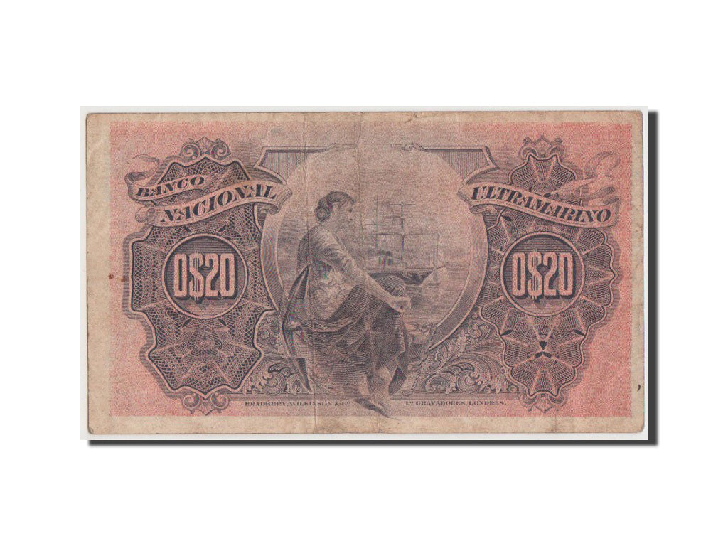Billete, 20 Centavos, 1914, Mozambique, MBC