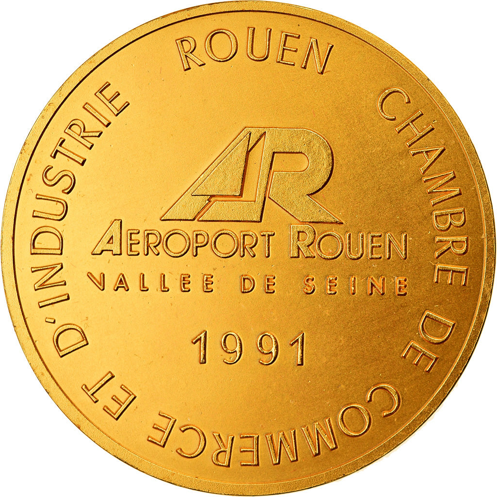 Francia, Token, Chambre de Commerce et d'Industrie de Rouen, Aviation, 1991