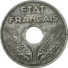 Munten, Frankrijk, État français, 20 Centimes, 1942, Paris, ZF, Zinc