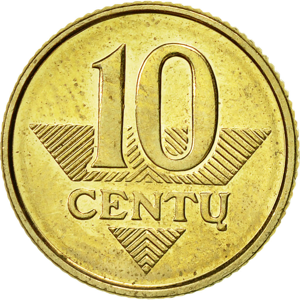 Moneta, Lituania, 10 Centu, 2008, BB+, Nichel-ottone, KM:106