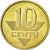 Moneta, Litwa, 10 Centu, 2008, AU(50-53), Mosiądz niklowy, KM:106