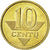 Moneta, Lituania, 10 Centu, 2008, BB+, Nichel-ottone, KM:106