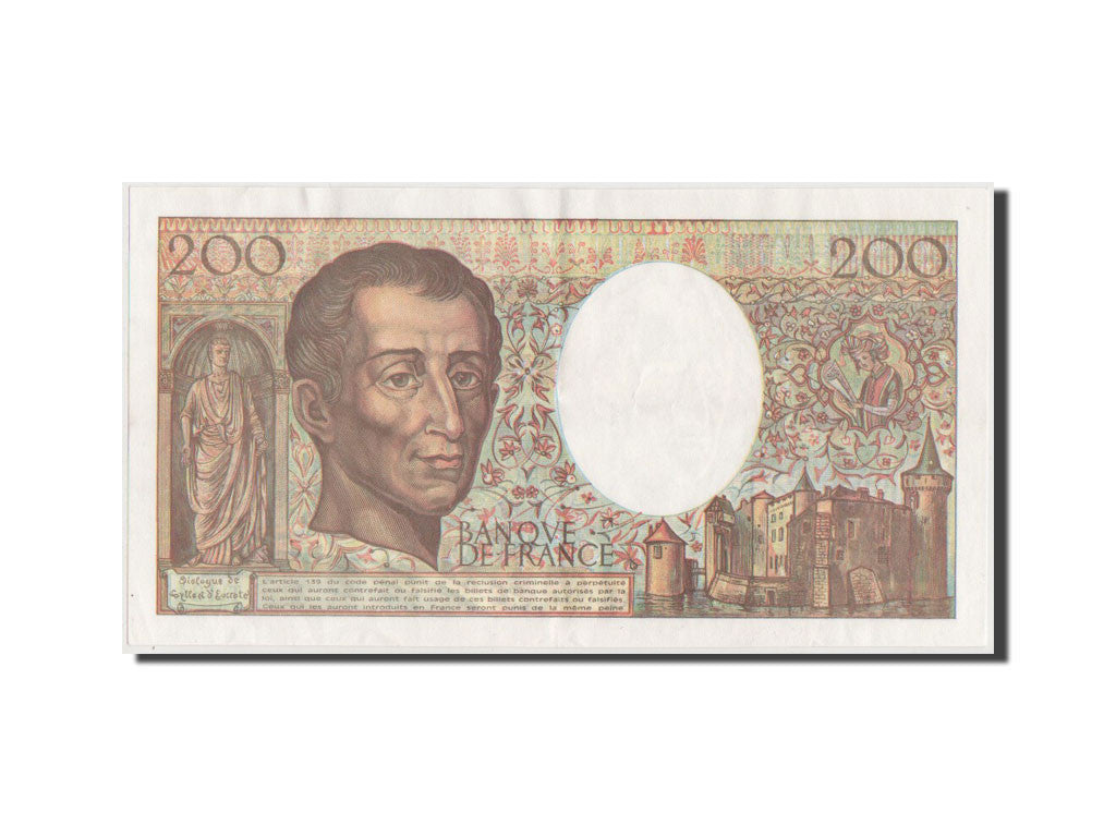 Billet, France, 200 Francs, 200 F 1981-1994 ''Montesquieu'', 1992, TTB+