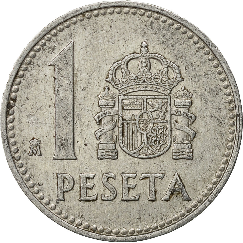 Moneda, España, Juan Carlos I, Peseta, 1985, MBC, Aluminio, KM:821