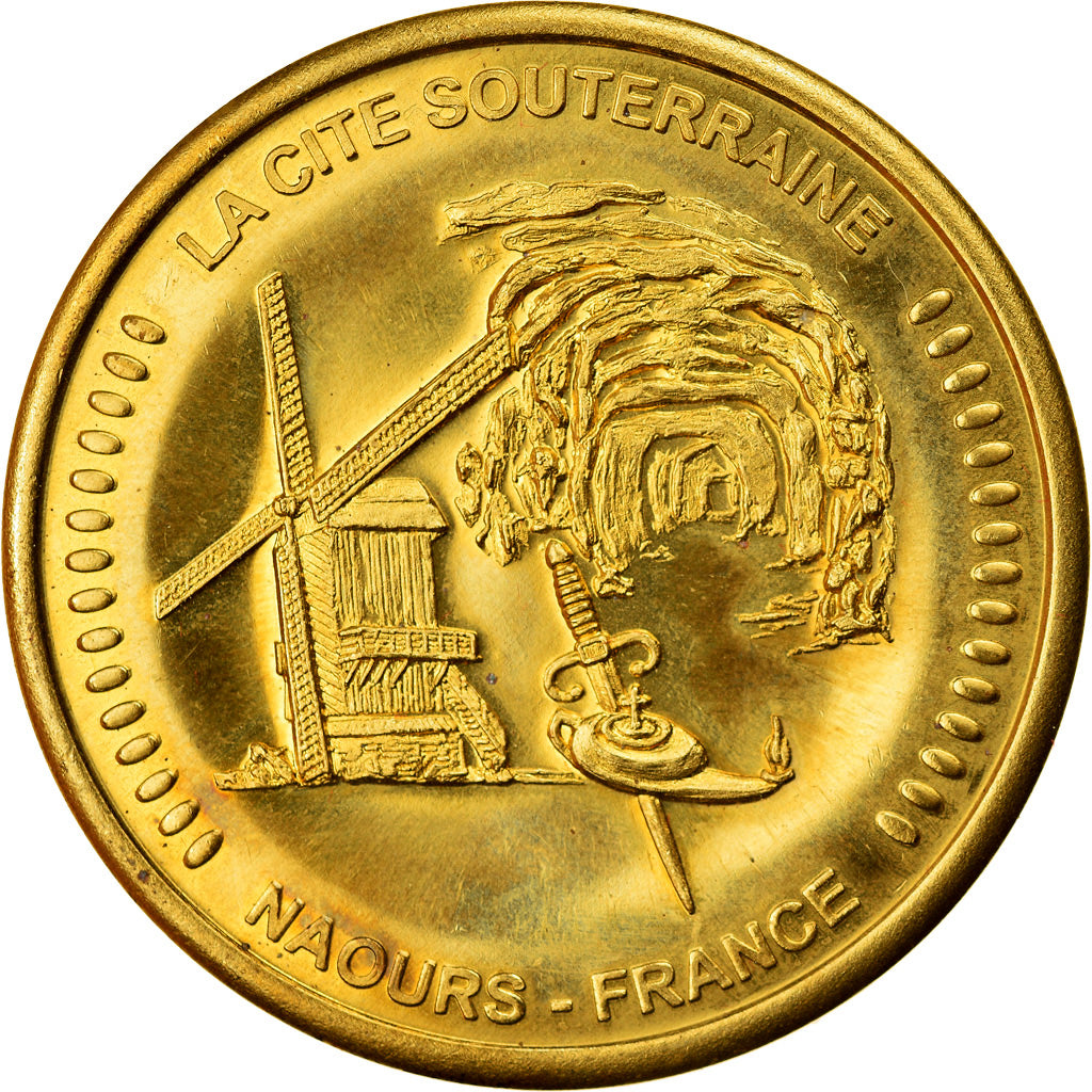 France, Medal, La Cité Sous-Terraine de Naours, Collection Européenne, MS(63)