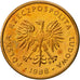 Poland, 2 Zlote, 1988, Warsaw, MS(60-62), Brass, KM:80.2