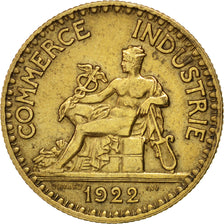 Moneta, Francia, Chambre de commerce, 2 Francs, 1922, BB+, Alluminio-bronzo