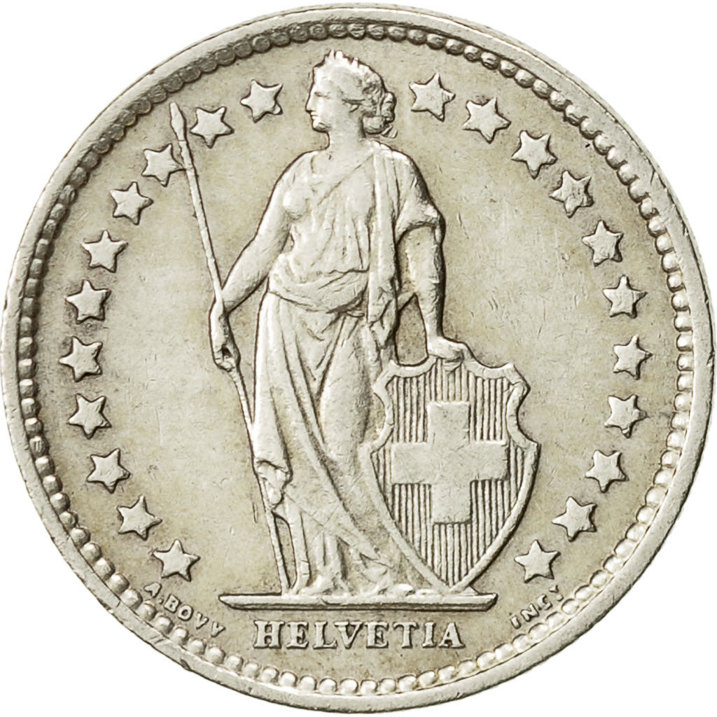 Svizzera, 1/2 Franc, 1957, Bern, BB, Argento, KM:23
