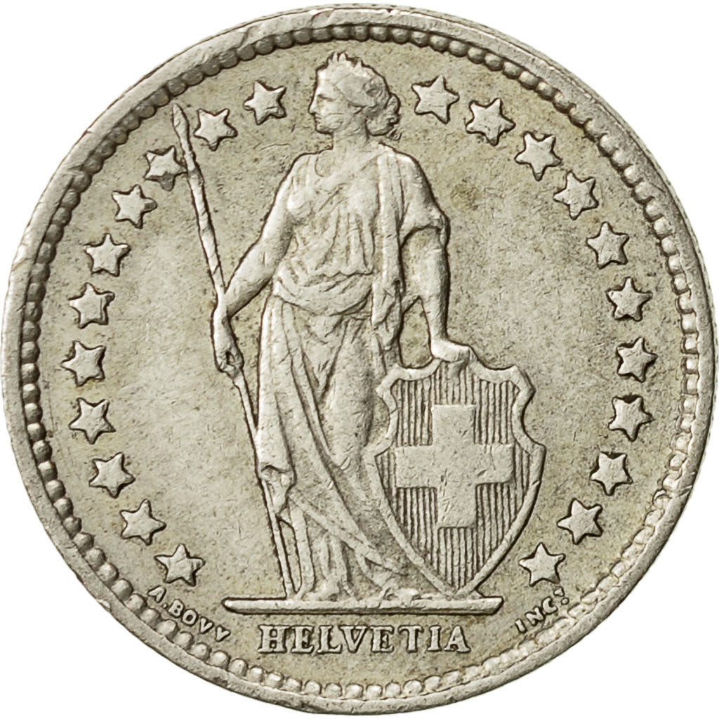 Svizzera, 1/2 Franc, 1962, Bern, BB, Argento, KM:23