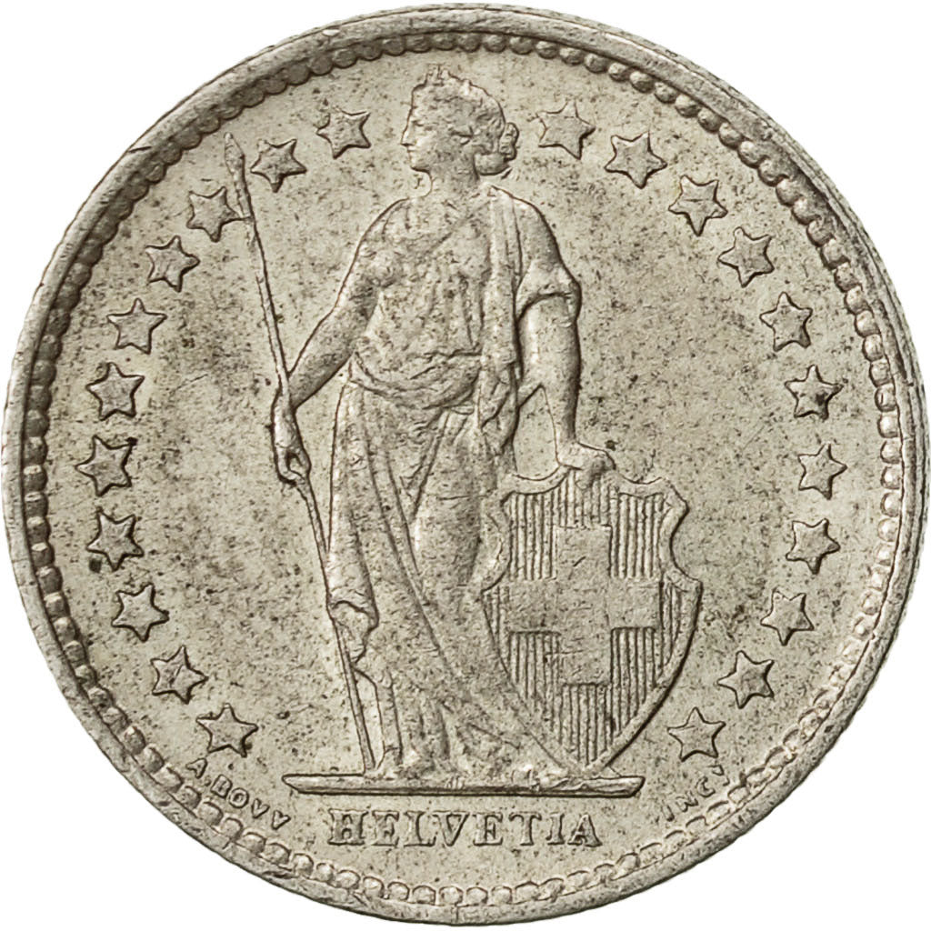 Schweiz, 1/2 Franc, 1964, Bern, SS+, Silber, KM:23