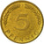 GERMANY - FEDERAL REPUBLIC, 5 Pfennig, 1950, Hambourg, EF(40-45), Brass Clad