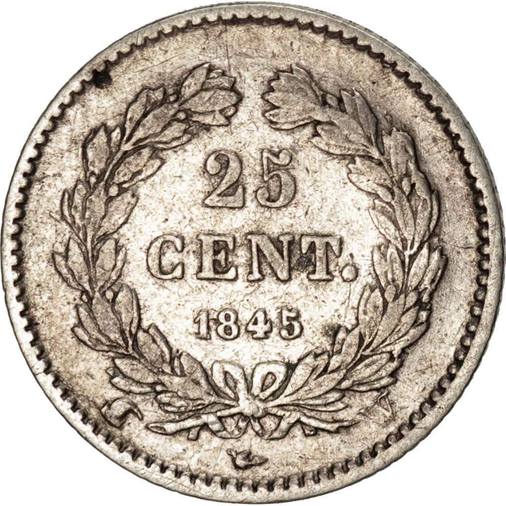 Monnaie, France, Louis-Philippe, 25 Centimes, 1845, Lille, TTB, Argent