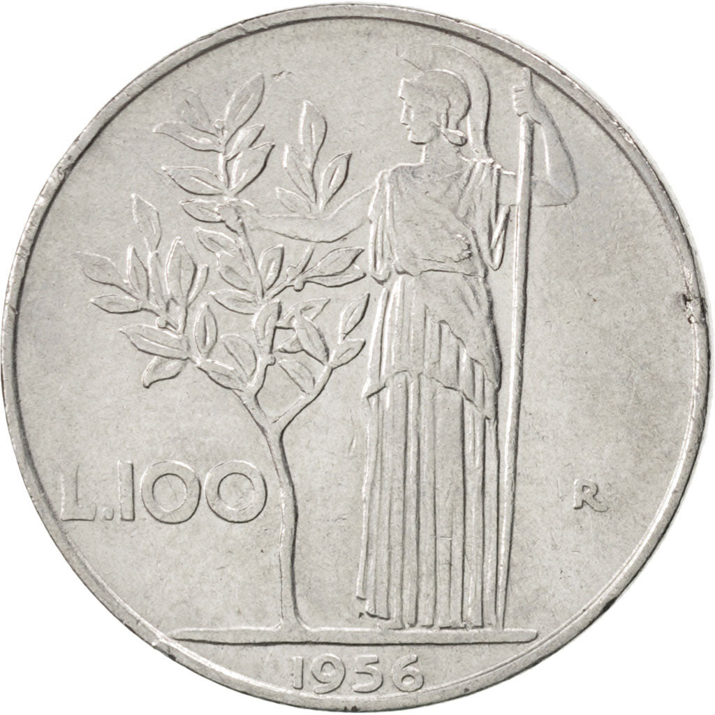 Monnaie, Italie, 100 Lire, 1956, Rome, SUP, Stainless Steel, KM:96.1