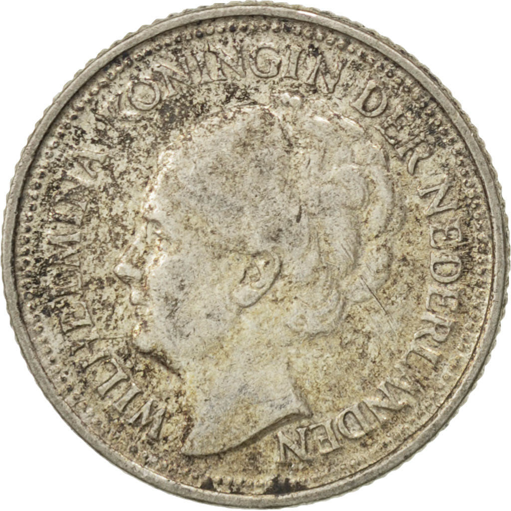 Monnaie, Pays-Bas, Wilhelmina I, 10 Cents, 1936, SUP, Argent, KM:163