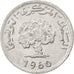 Moneta, Tunisia, 2 Millim, 1960, BB, Alluminio, KM:281