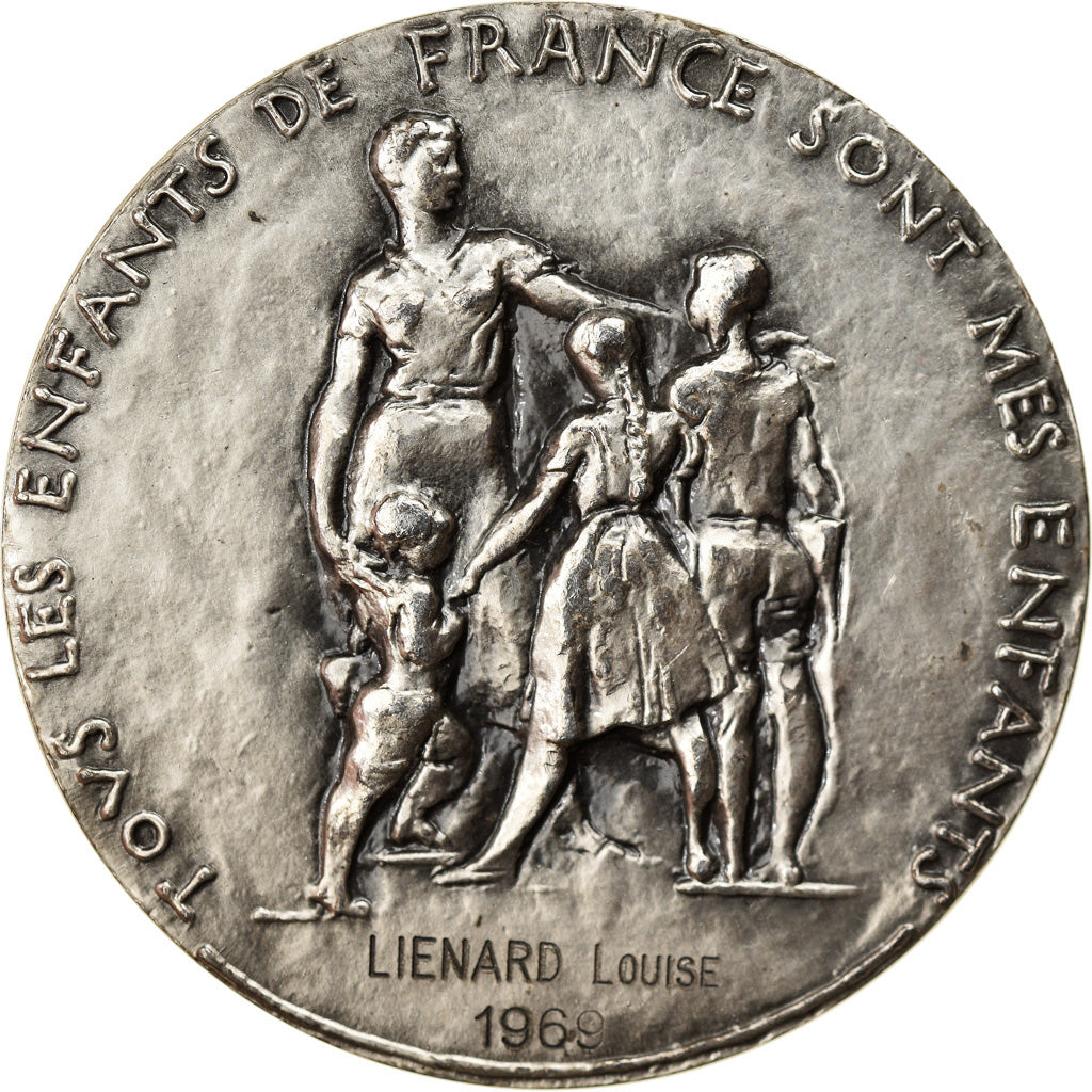 France, Medal, Troisième République, Education Nationale, 1969, Corbin