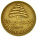 Coin, Lebanon, 5 Piastres, 1970, EF(40-45), Nickel-brass, KM:25.1