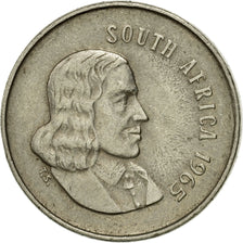 Coin, South Africa, 5 Cents, 1965, EF(40-45), Nickel, KM:67.1