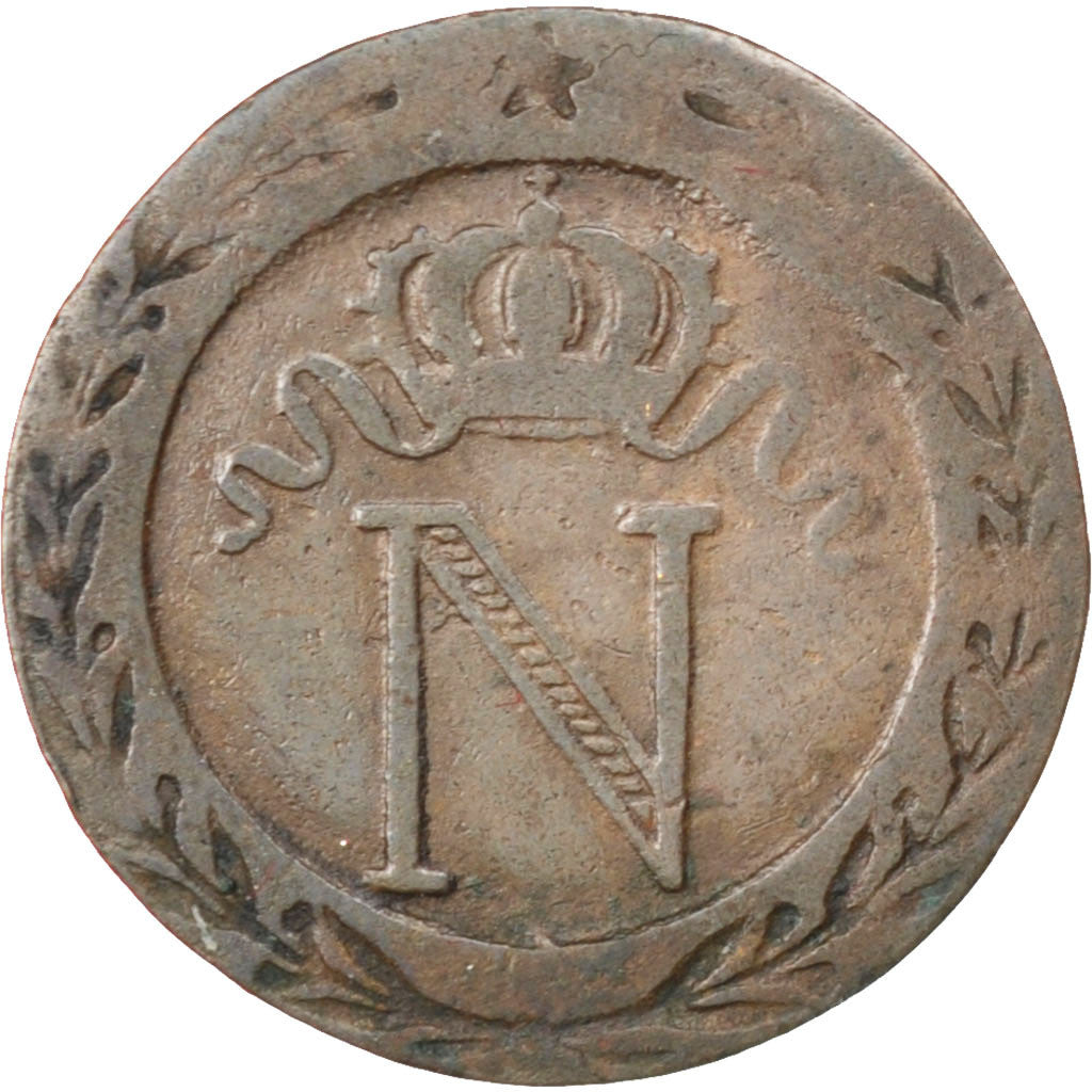 Monnaie, France, Napoléon I, 10 Centimes, 1808, Rouen, TB, Billon, KM:676.2