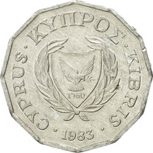 Moneta, Cypr, Half Cent, 1983, EF(40-45), Aluminium, KM:52