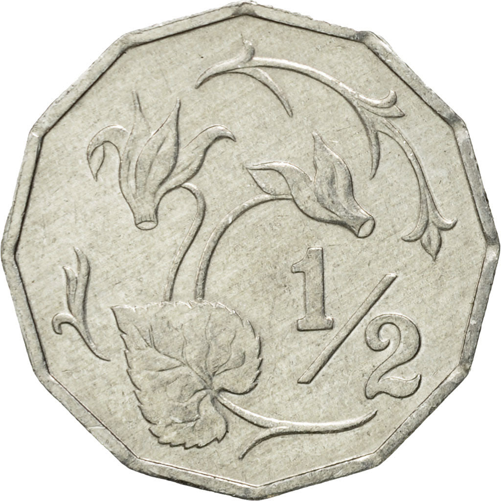 Moneta, Cypr, Half Cent, 1983, EF(40-45), Aluminium, KM:52