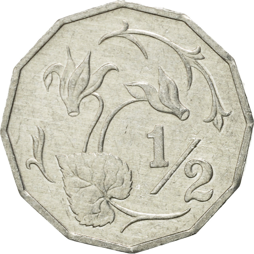 Coin, Cyprus, Half Cent, 1983, EF(40-45), Aluminum, KM:52