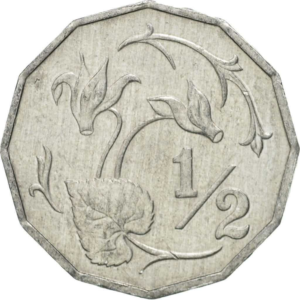 Coin, Cyprus, Half Cent, 1983, EF(40-45), Aluminum, KM:52