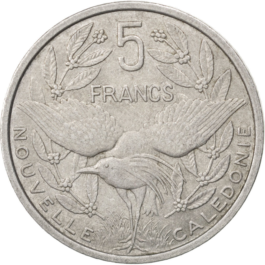 Moneta, Nuova Caledonia, 5 Francs, 1952, BB, Alluminio, KM:4, Lecompte:71