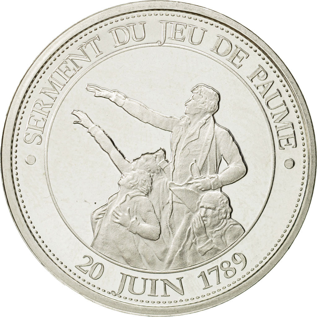 Frankreich, Medal, Serment du Jeu de Paume, 1989, Proof, UNZ, Silber
