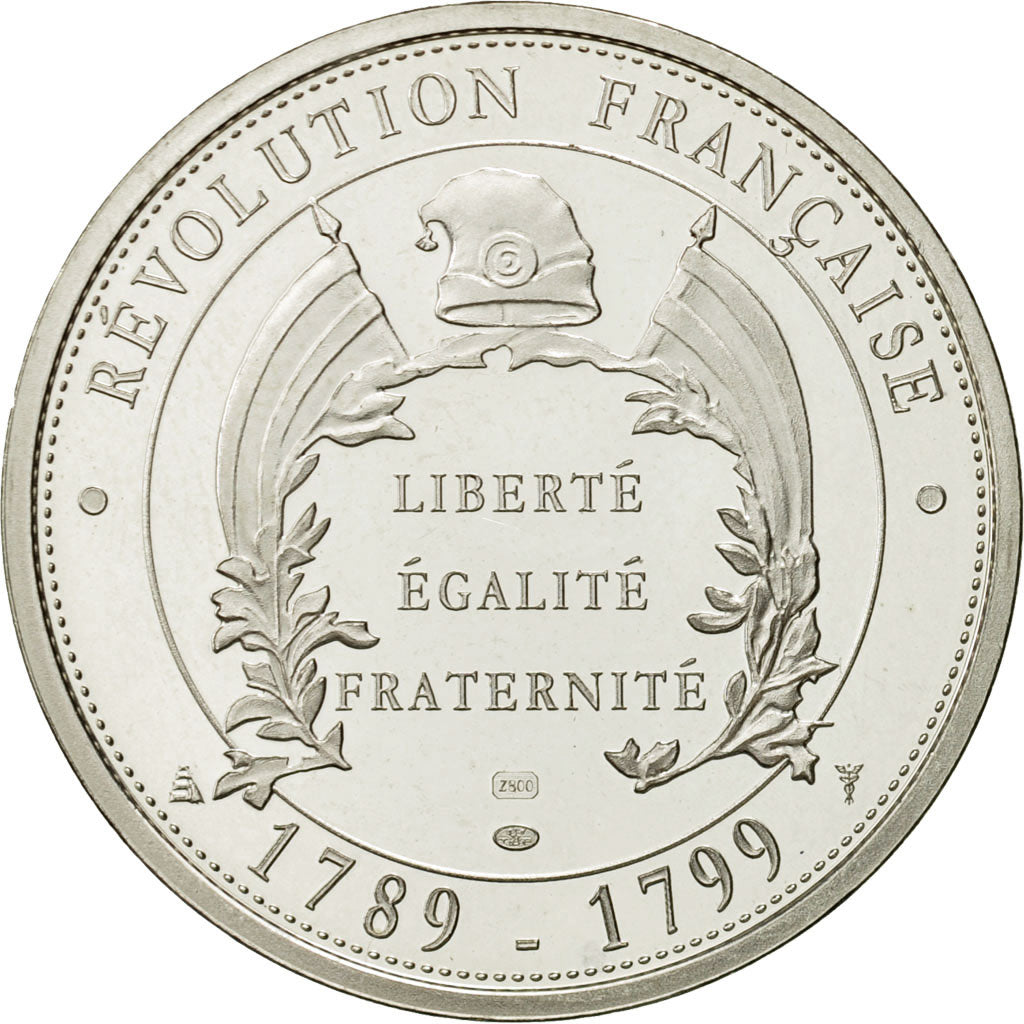 France, Medal, Abolition des privilèges, 1989, Proof, MS(63), Silver