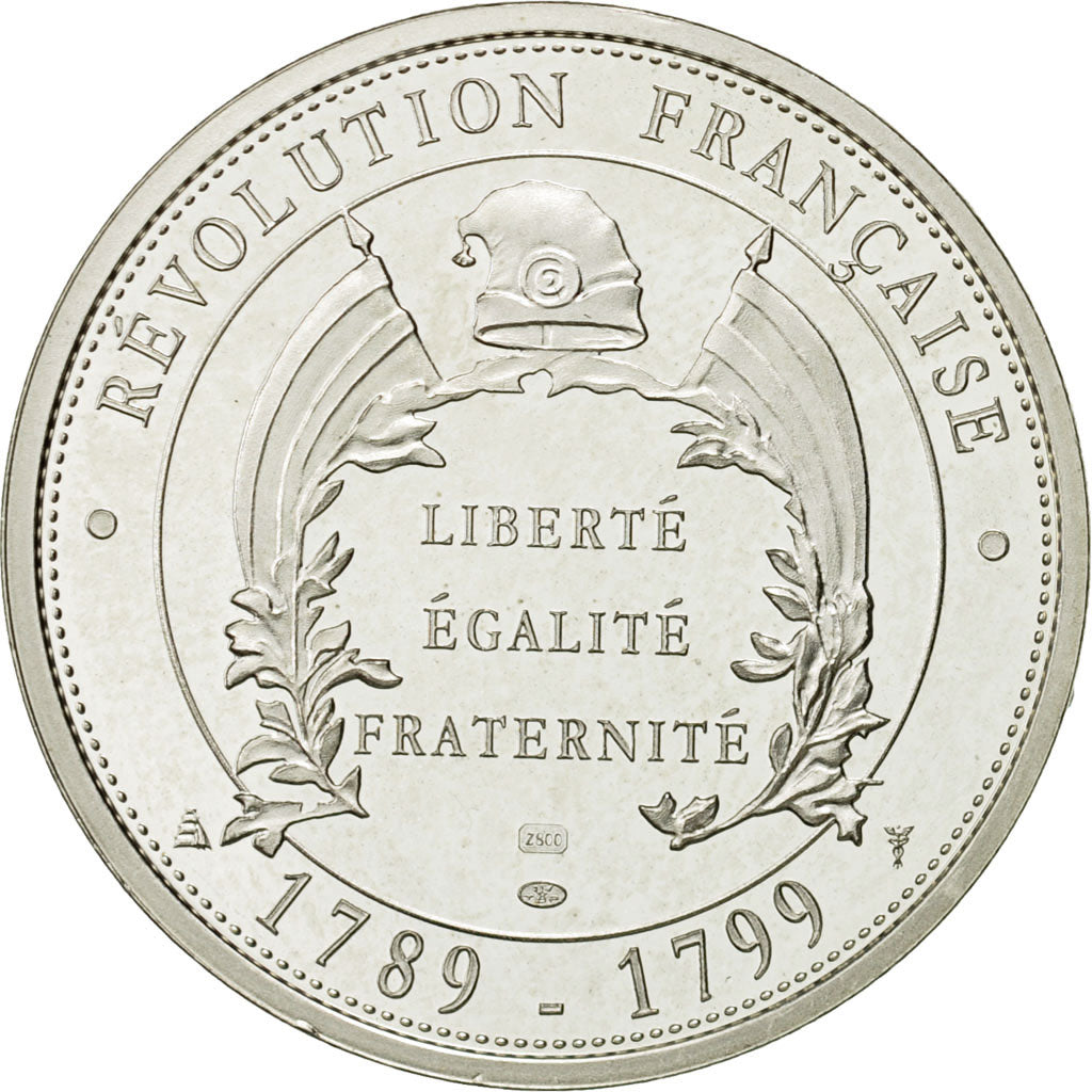 Frankreich, Medal, François de Charette, 1989, Proof, UNZ, Silber