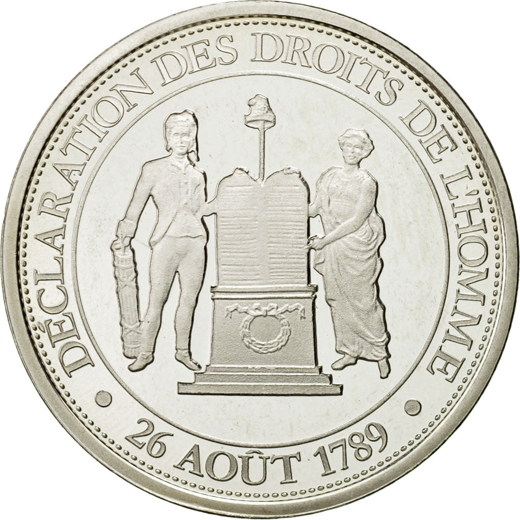 Francia, Medal, Déclaration des Droits de l'Homme, 1989, Proof, SPL, Argento