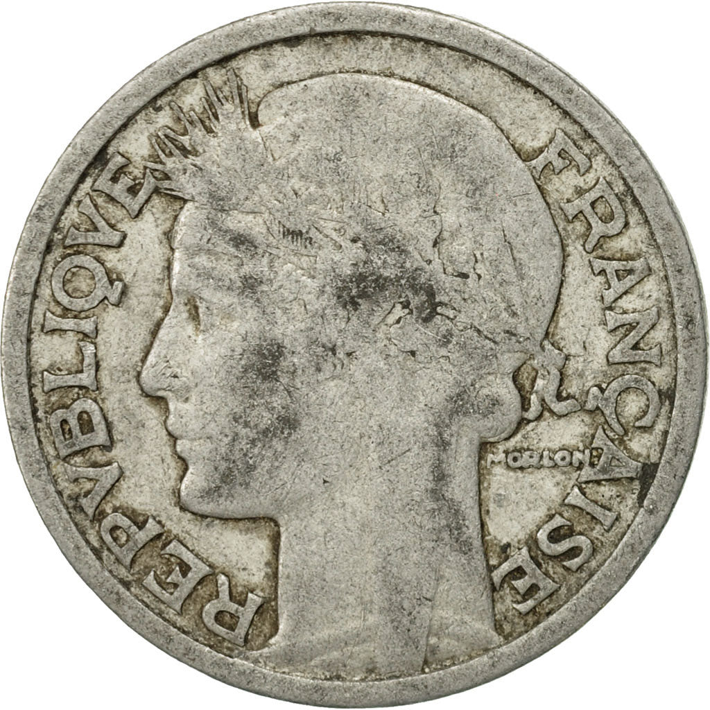 Monnaie, France, Morlon, 2 Francs, 1945, Paris, TB+, Aluminium, KM:886a.1